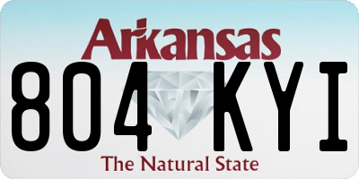 AR license plate 804KYI