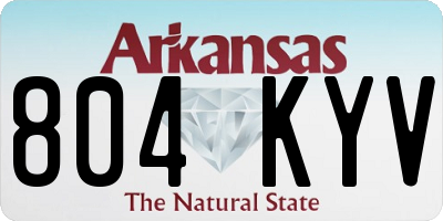 AR license plate 804KYV