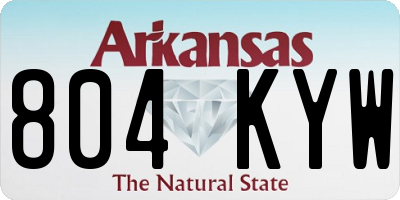 AR license plate 804KYW