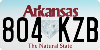 AR license plate 804KZB