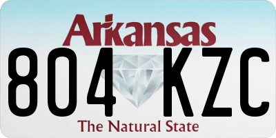 AR license plate 804KZC