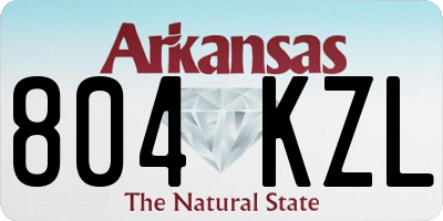 AR license plate 804KZL