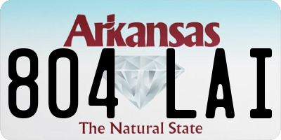 AR license plate 804LAI
