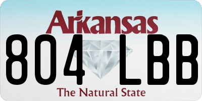 AR license plate 804LBB