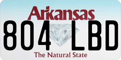 AR license plate 804LBD