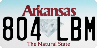 AR license plate 804LBM