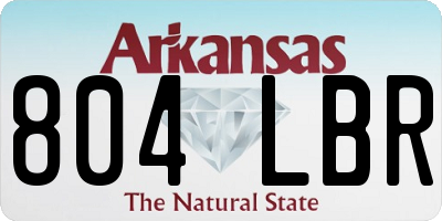 AR license plate 804LBR