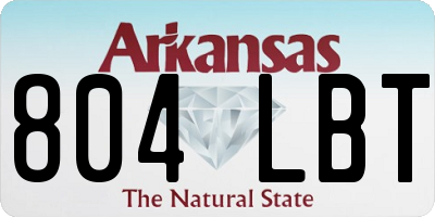 AR license plate 804LBT