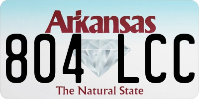 AR license plate 804LCC