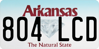 AR license plate 804LCD
