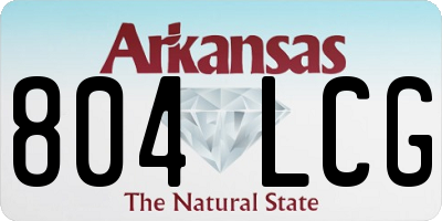 AR license plate 804LCG