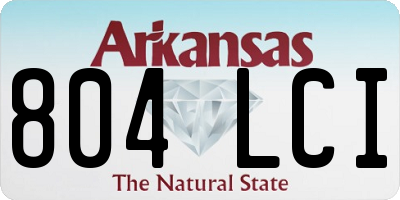 AR license plate 804LCI