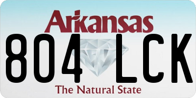 AR license plate 804LCK