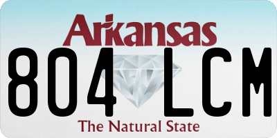 AR license plate 804LCM