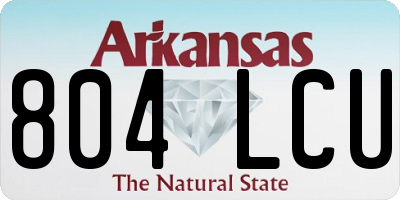AR license plate 804LCU