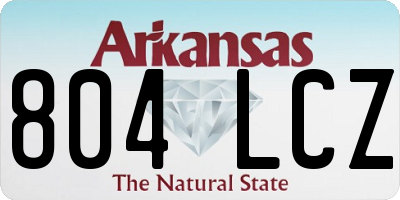 AR license plate 804LCZ
