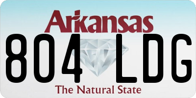 AR license plate 804LDG