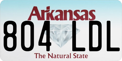 AR license plate 804LDL