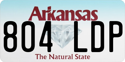 AR license plate 804LDP