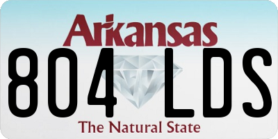 AR license plate 804LDS