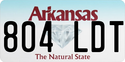 AR license plate 804LDT