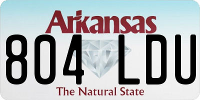 AR license plate 804LDU