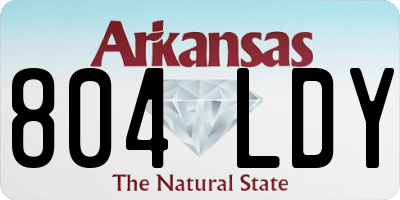 AR license plate 804LDY