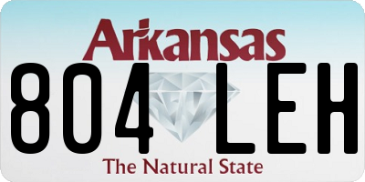 AR license plate 804LEH