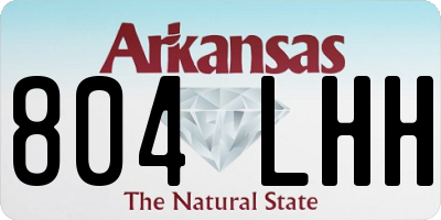 AR license plate 804LHH