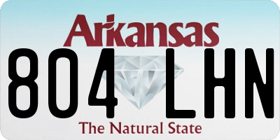 AR license plate 804LHN