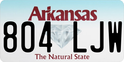 AR license plate 804LJW