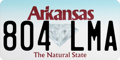 AR license plate 804LMA