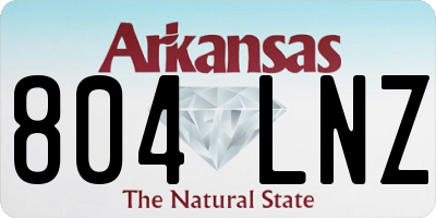 AR license plate 804LNZ