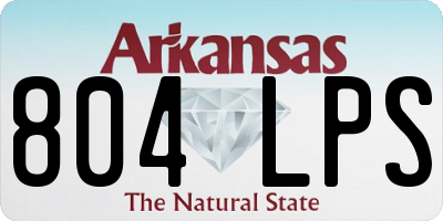AR license plate 804LPS
