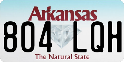 AR license plate 804LQH