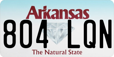 AR license plate 804LQN