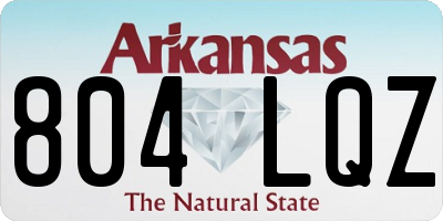 AR license plate 804LQZ