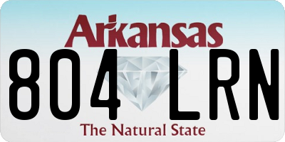 AR license plate 804LRN