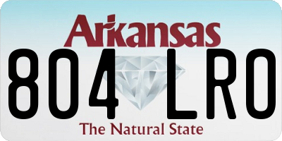 AR license plate 804LRO