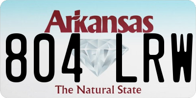 AR license plate 804LRW