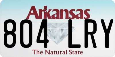 AR license plate 804LRY