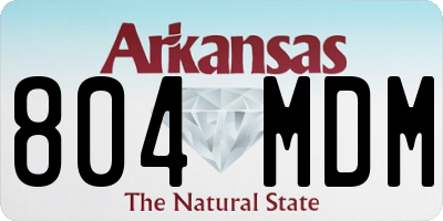 AR license plate 804MDM