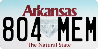 AR license plate 804MEM