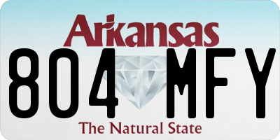 AR license plate 804MFY