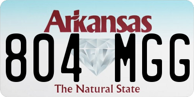 AR license plate 804MGG