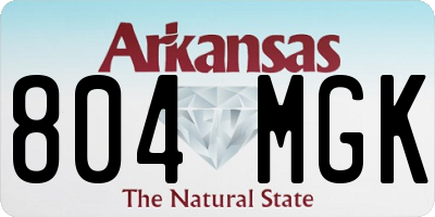 AR license plate 804MGK
