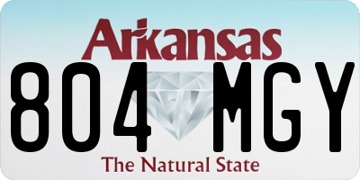AR license plate 804MGY