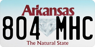 AR license plate 804MHC