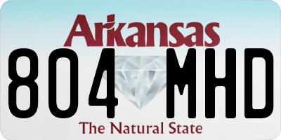 AR license plate 804MHD