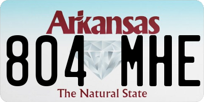 AR license plate 804MHE